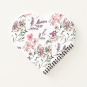 Carnet Floral Rose Lavande (Dos)