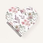 Carnet Floral Rose Lavande (Devant)
