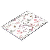 Carnet Floral Rose Lavande (Côté gauche)