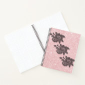 Carnet Floral Rose - Lien Spiral (Intérieur)