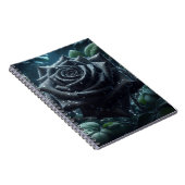 Carnet Floral Rose noir (Côté Droit)