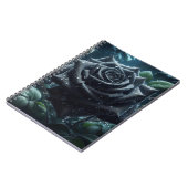 Carnet Floral Rose noir (Côté gauche)