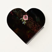 Carnet Floral rose Noir Carcoeur (Dos)