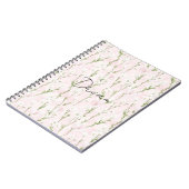 Carnet Floral rose pâle (Côté gauche)