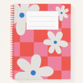 Carnet Floral Rouge (Devant)