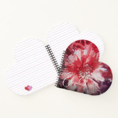Carnet Floral rouge personnalisé (Intérieur)