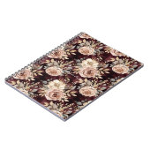 Carnet Floral roux de Bourgogne (Côté gauche)