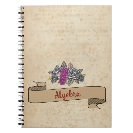 Carnet Floral Rustic Inspire School (Devant)
