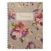 Carnet Floral rustique vintage (Devant)