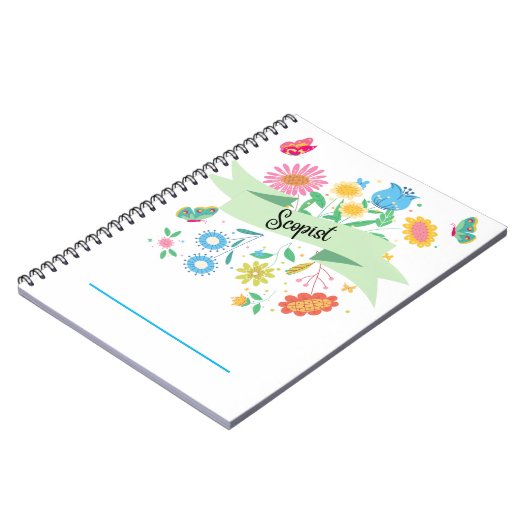 Carnet floral Scopist Spring (Côté gauche)
