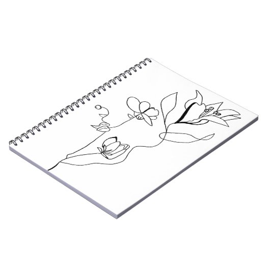 Carnet floral simple (Côté gauche)