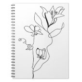 Carnet floral simple (Devant)