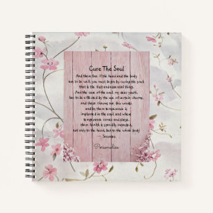 Carnet Floral Socrates Soul Health Wisdom Citation Journa