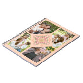 Carnet Floral Soft peach kaleidoscopic Script Best Mom  (Côté gauche)