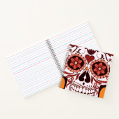 Carnet Floral Sugar Skull Day of the Dead Art (Intérieur)