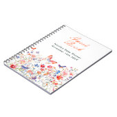 Carnet Floral Summer Butterfly Baby Shower Guest Book (Côté gauche)