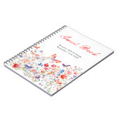 Carnet Floral Summer Butterfly Birthday Party Guest Book (Côté gauche)