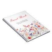 Carnet Floral Summer Butterfly Bridal Shower Guest Book (Côté Droit)