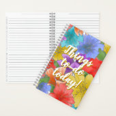 Carnet Floral Things To-Do Today! Checklist (À l'intérieur)