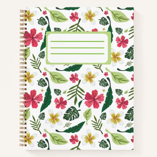 Carnet Floral Tropical (Devant)