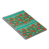 Carnet floral turquoise (Côté Droit)
