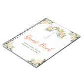 Carnet Floral Umbrella Baby Shower Guest Book (Côté gauche)