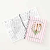 Carnet Floral Utensils Cooking Bakery Recipe Notebook (Intérieur)