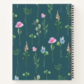 Carnet Floral vert (Dos)