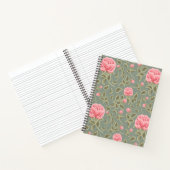 Carnet Floral vert et rose (Intérieur)