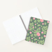 Carnet Floral vert et rose (Intérieur)
