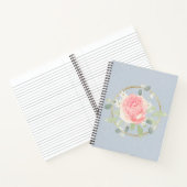 Carnet Floral Vintage bleu (Intérieur)