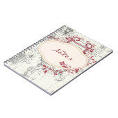 Carnet Floral vintage Grunge (Côté gauche)