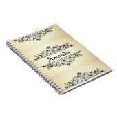 Carnet Floral vintage personnalisé (Côté Droit)