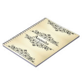 Carnet Floral vintage personnalisé (Côté gauche)