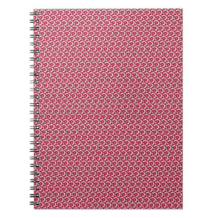 Carnet Floral vintage rouge et blanc Dianthus Barbatus