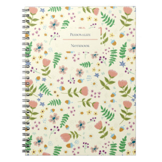 Carnet Floral Woodland Personnalisé