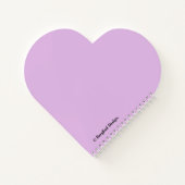 Carnet florale personnalisable Victoria nom crocus violet (Dos)