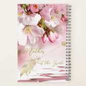 Carnet Florals Mère de mariée personnalisée (Verso)