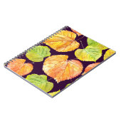 Carnet Floraux d'aquarelle d'automne, motif sans soudure. (Côté gauche)