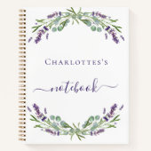 Carnet Floraux de violet de lavande (Devant)