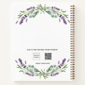 Carnet Floraux de violet de lavande (Dos)