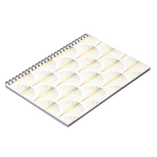 Carnet Flore Art Déco : Elégance Dorée. (Côté gauche)