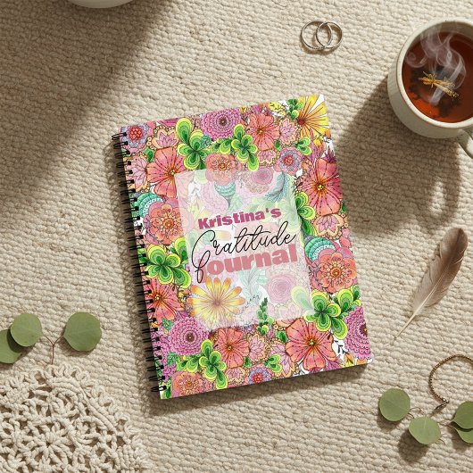 Carnet Flore Artistique Vibrante et complexe