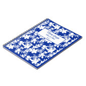 Carnet Flore blanc chic (Côté gauche)