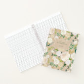 Carnet Flore blanche rustique et tendance sur Kraft Look (Intérieur)