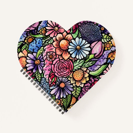 Carnet Flore Bouquet Fleur de printemps (Devant)