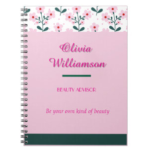 Carnet Flore chic et bloc couleur