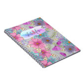 Carnet Flore d'aquarelle colorée Whimsical (Côté Droit)