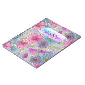 Carnet Flore d'aquarelle colorée Whimsical (Côté gauche)