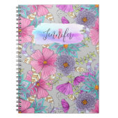 Carnet Flore d'aquarelle colorée Whimsical (Devant)